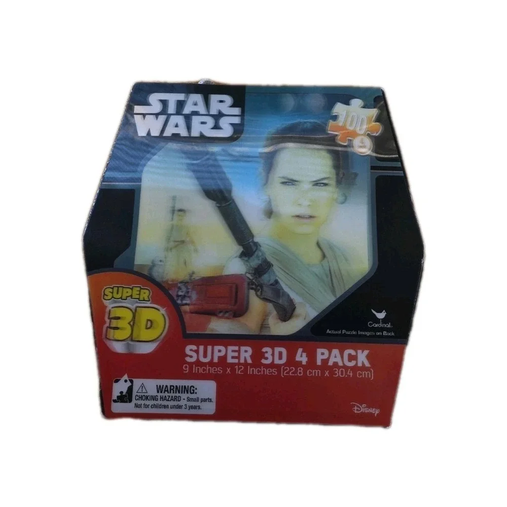 Star Wars Super 3D Puzzle 4 Pack - Ray, BB8, Kylo Ren, Stormtrooper- BRAND‎ NEW